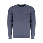 Norway 1963 Blue Wool Men Sweater NO-32046-3XL