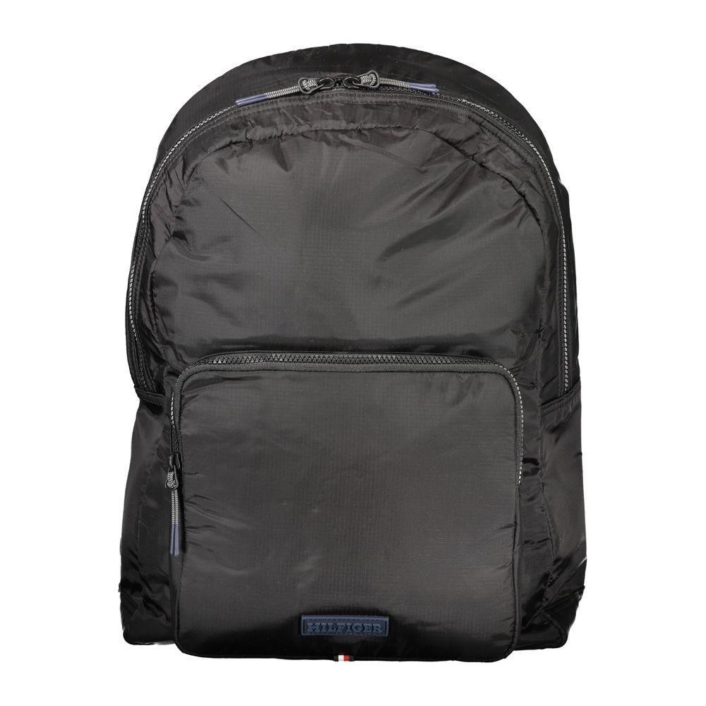 Tommy Hilfiger Black Nylon Backpack TO-32174