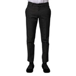 Dolce & Gabbana Gray Cotton Patterned Formal Pants PAN73270-44