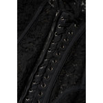 Dolce & Gabbana Black Cotton Floral Lace Corset Bustier Top TSH906757-48