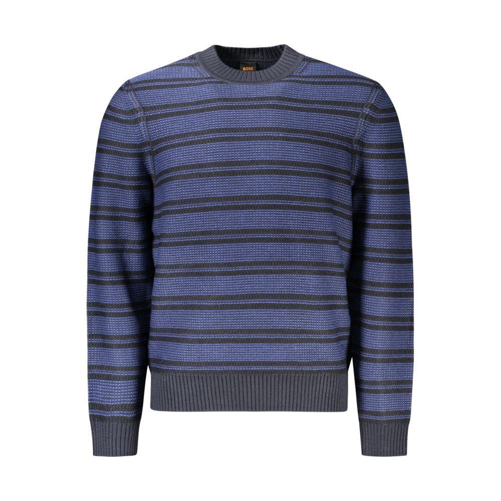 Hugo Boss Blue Wool Men Sweater BO-34607-S