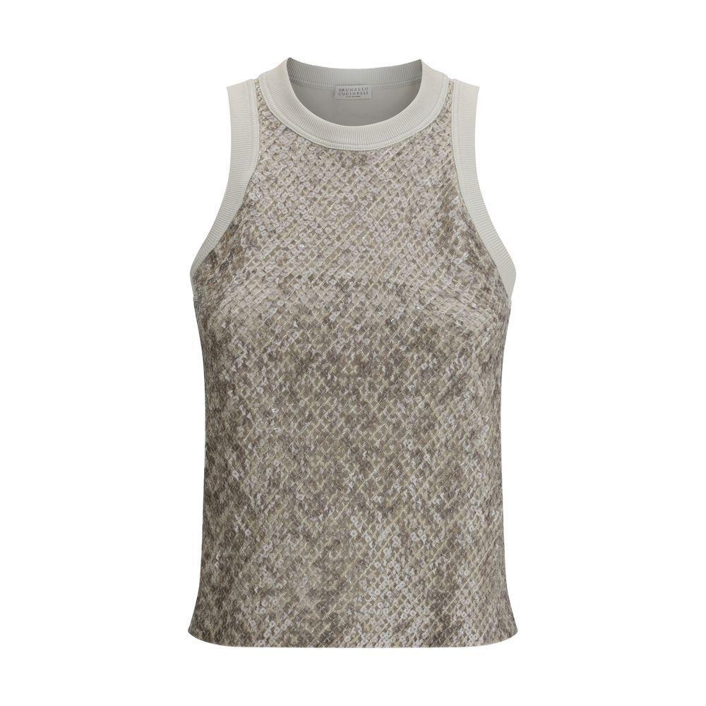 Brunello Cucinelli Sequins Top BR-M0T18HH500C9443-M