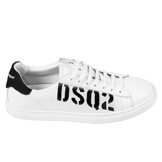 Dsquared² White Calfskin Sneaker