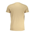Cavalli Class Beige Cotton T-Shirt CA-28611-L