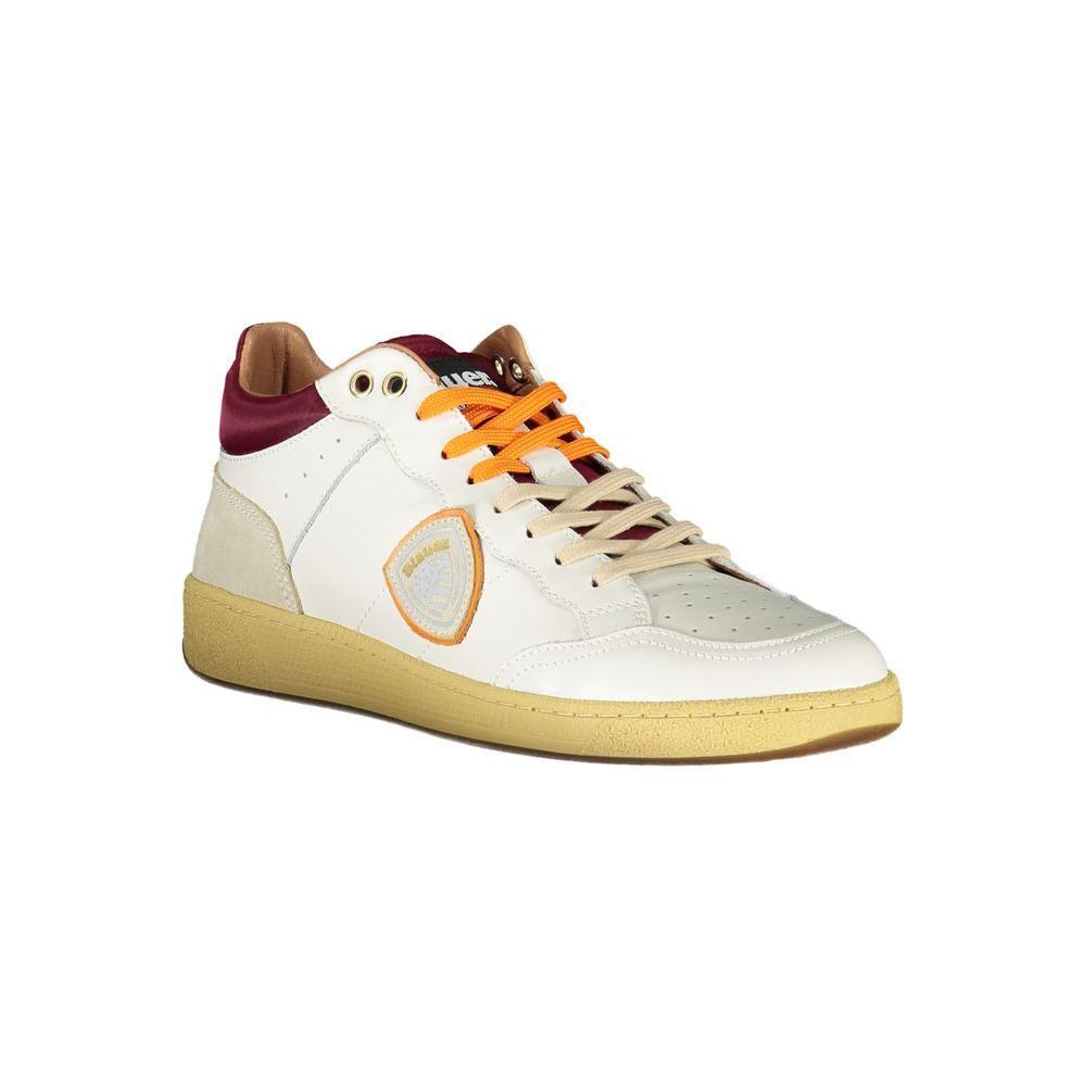 Blauer Sleek White Sneakers with Contrast Accents BL-23186-EU41/US8