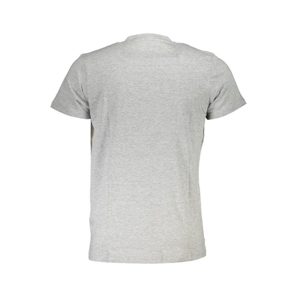 Cavalli Class Brown Cotton Men T-Shirt CA-36984-XL