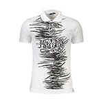 Cavalli Class White Cotton Men Polo Shirt CA-37402-XL