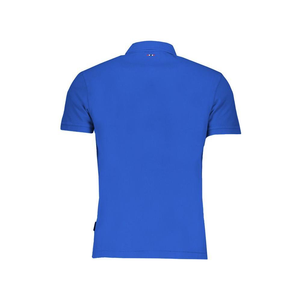 Napapijri Blue Cotton Polo Shirt NA-29497-S