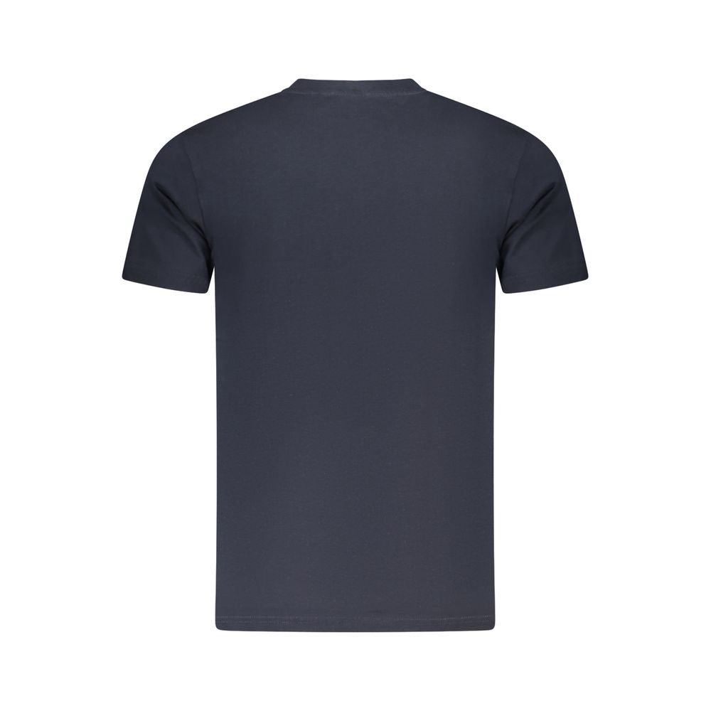 Cavalli Class Blue Cotton Men T-Shirt CA-36676-M