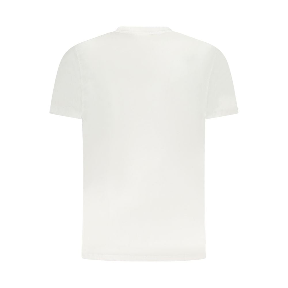 Cavalli Class White Cotton Men T-Shirt CA-36716-M