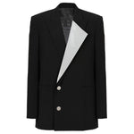 Balmain Black Viscose Blazer BA-15529-IT48 | M