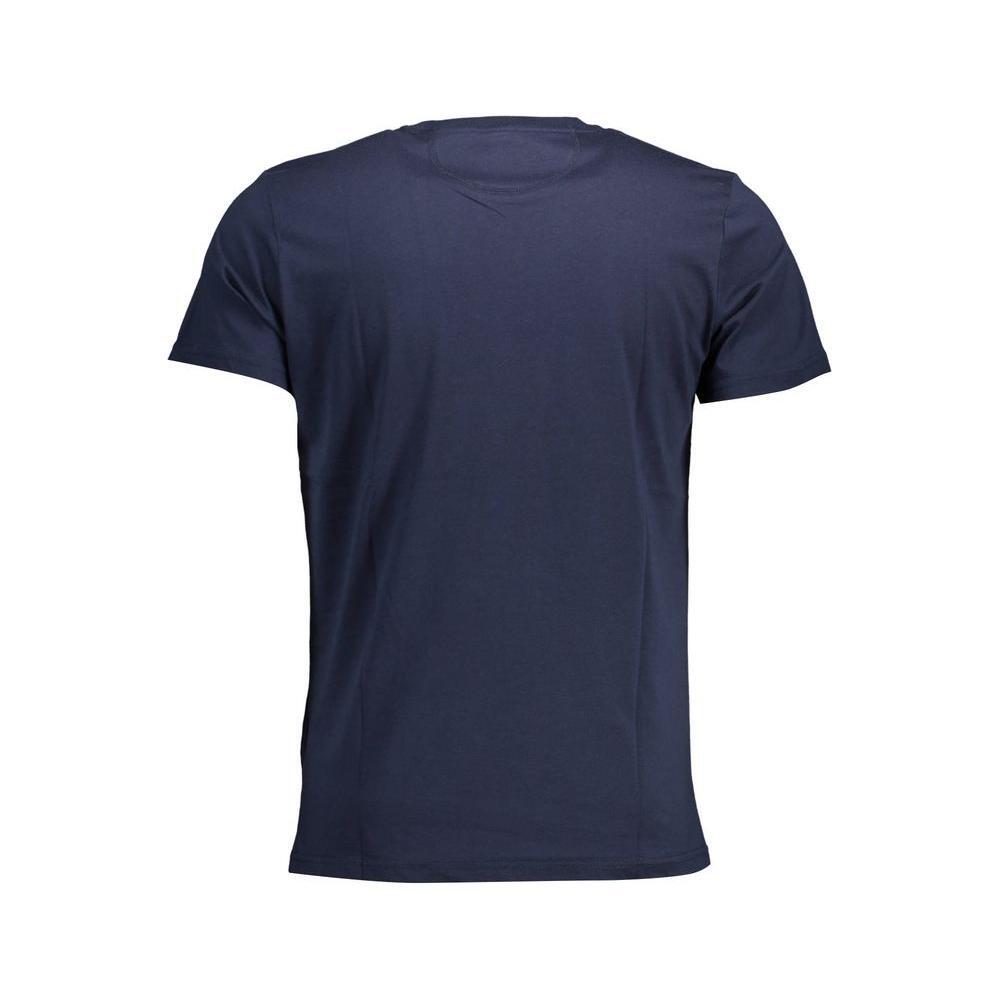 La Martina Chic Crew Neck Cotton Tee in Blue LA-26359-M