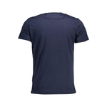 La Martina Chic Crew Neck Cotton Tee in Blue LA-26359-M