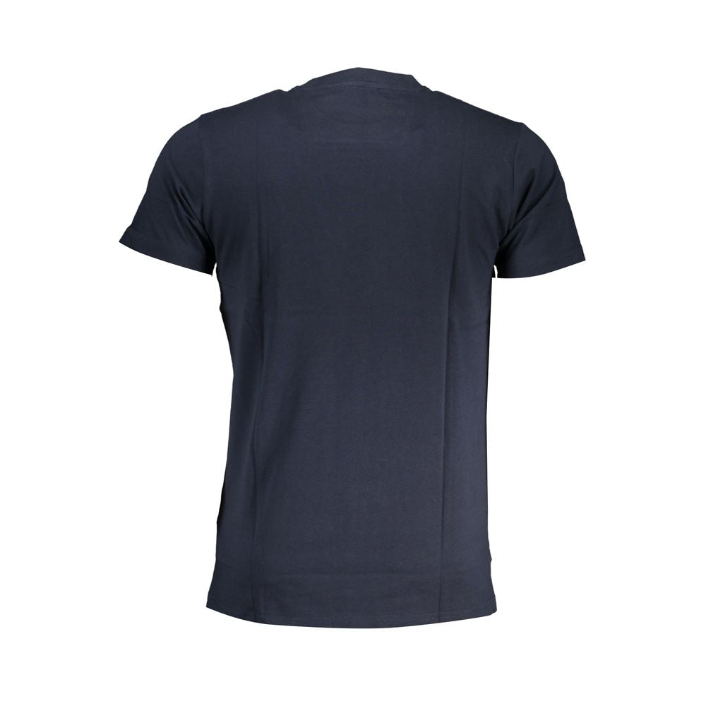 Cavalli Class Blue Cotton T-Shirt CA-28636-XL