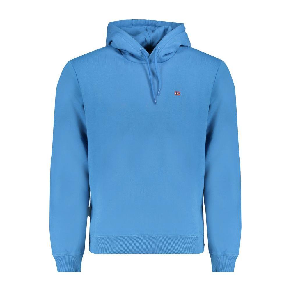 Napapijri Blue Cotton Sweater NA-31585-XXL