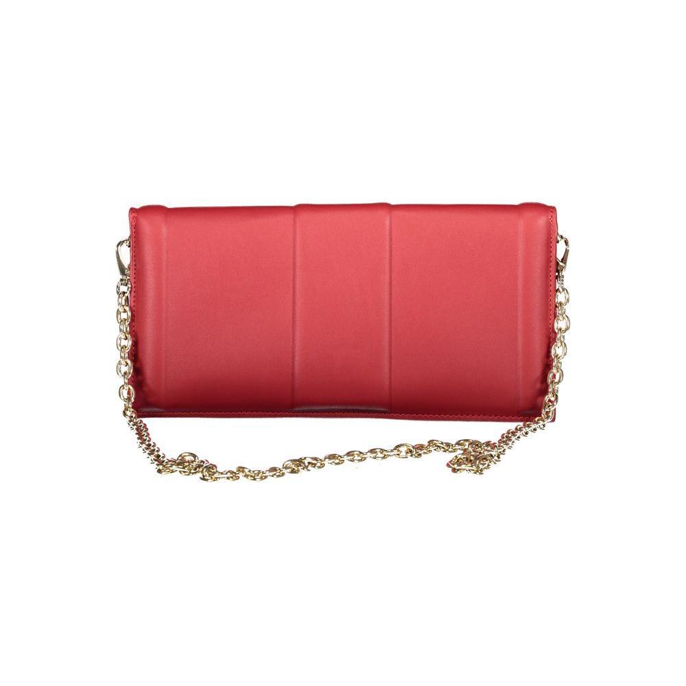 Mario Valentino Red Polyethylene Women Handbag