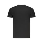Cavalli Class Black Cotton Men T-Shirt CA-36679-M