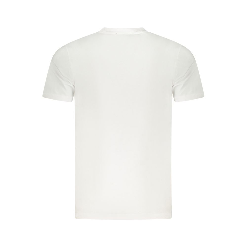 Cavalli Class White Cotton Men T-Shirt CA-36694-M