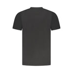 Cavalli Class Black Cotton Men T-Shirt CA-36714-M