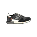 Napapijri Black Leather Men Sneaker NA-36968-EU40/US7