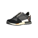 Napapijri Black Leather Men Sneaker NA-36968-EU40/US7