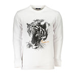 Cavalli Class White Cotton Sweater CA-26807-S
