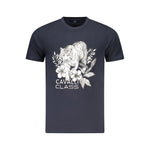 Cavalli Class Blue Cotton Men T-Shirt CA-36648-M