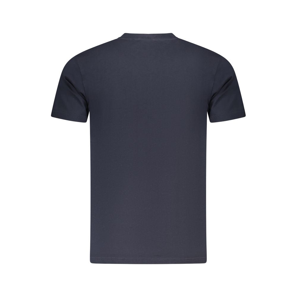 Cavalli Class Blue Cotton Men T-Shirt CA-36648-M