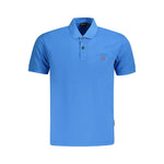Napapijri Blue Cotton Men Polo Shirt NA-35704-S