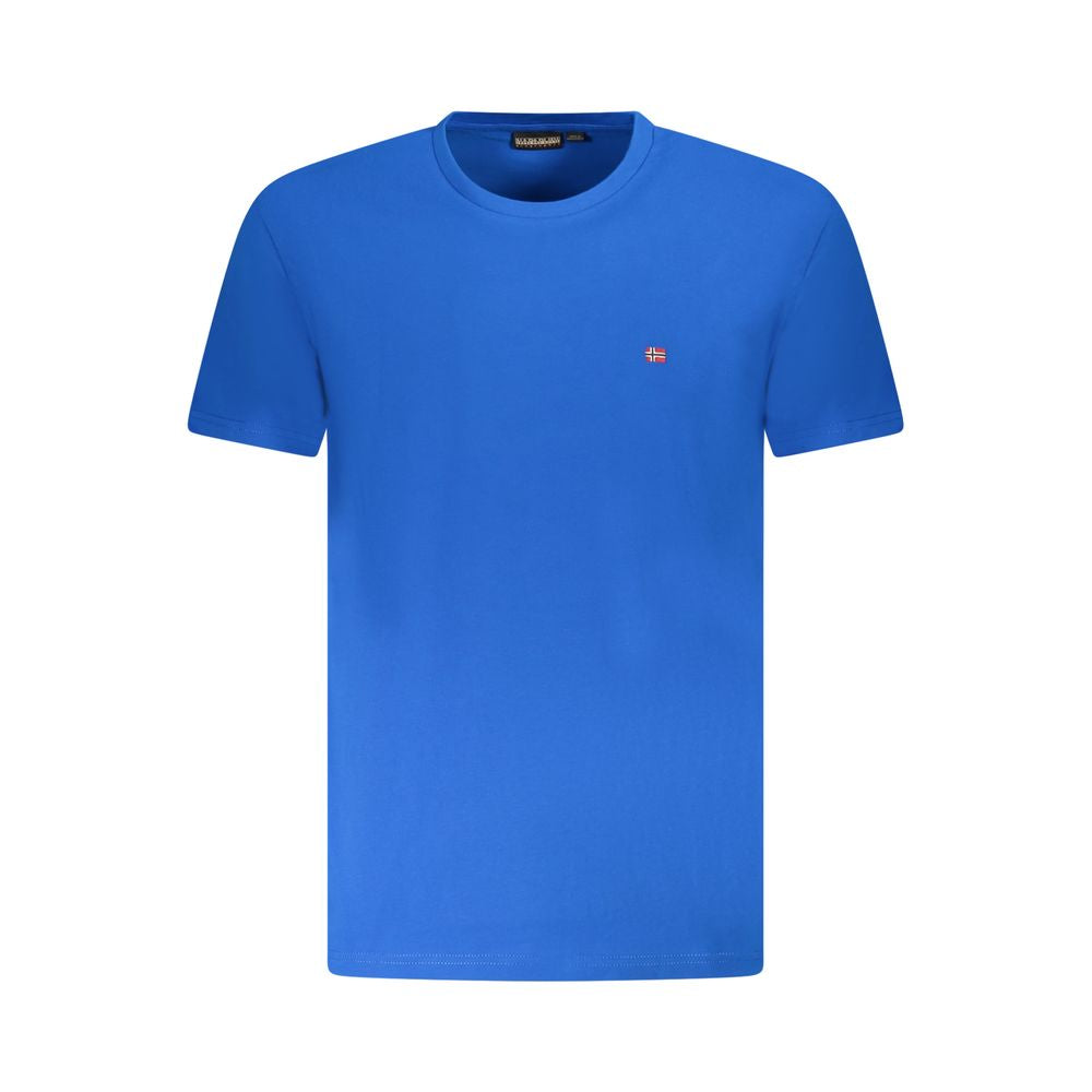 Napapijri Blue Cotton Men T-Shirt NA-38632-S