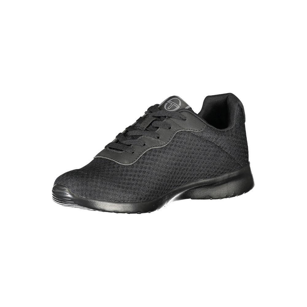 Sergio Tacchini Sleek Black Sneakers with Embroidered Detail SE-23678-EU41/US8