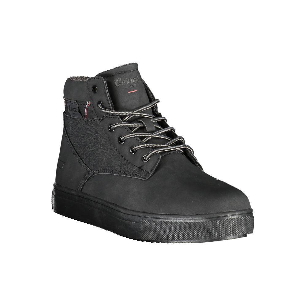 Carrera Chic Black Lace-up Boots with Contrast Details CA-25543-EU40/US7