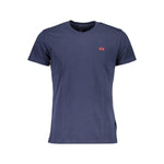 La Martina Elegant Crew Neck Cotton Tee with Embroidery LA-26352-M