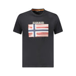 Napapijri Black Cotton Men T-Shirt NA-35904-S