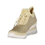 Laura Biagiotti Beige Polyester Women Sneaker LA-36472-EU37/US7