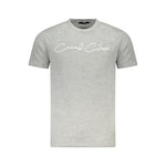 Cavalli Class Gray Cotton Men T-Shirt CA-36681-XL