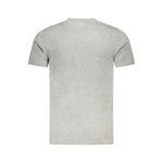 Cavalli Class Gray Cotton Men T-Shirt CA-36681-XL