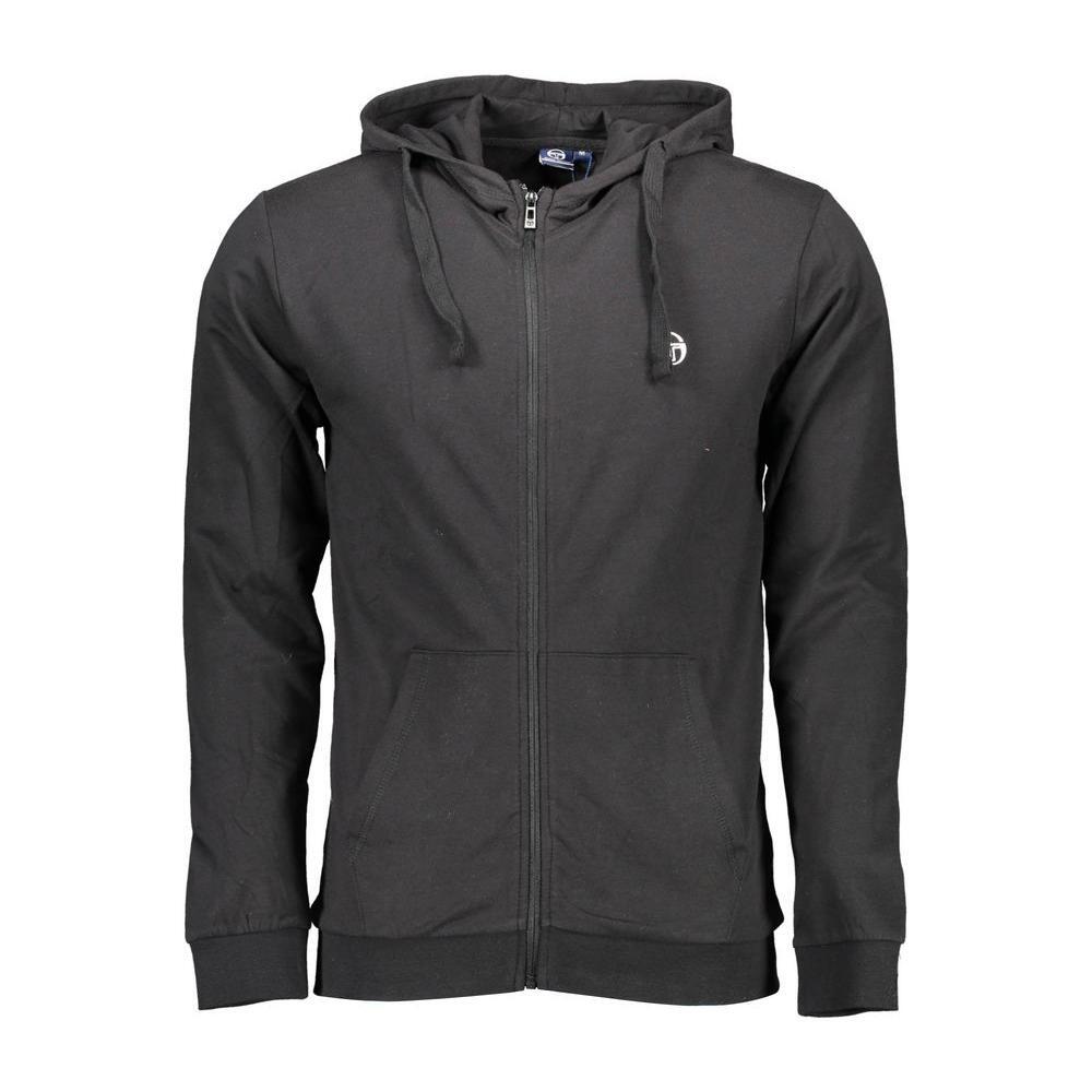 Sergio Tacchini Black Cotton Men Sweater SE-37296-S