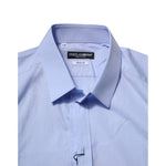 Dolce & Gabbana Blue Cotton GOLD Long Sleeves Dress Shirt TSH906774-42
