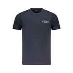 Cavalli Class Blue Cotton Men T-Shirt CA-36665-M