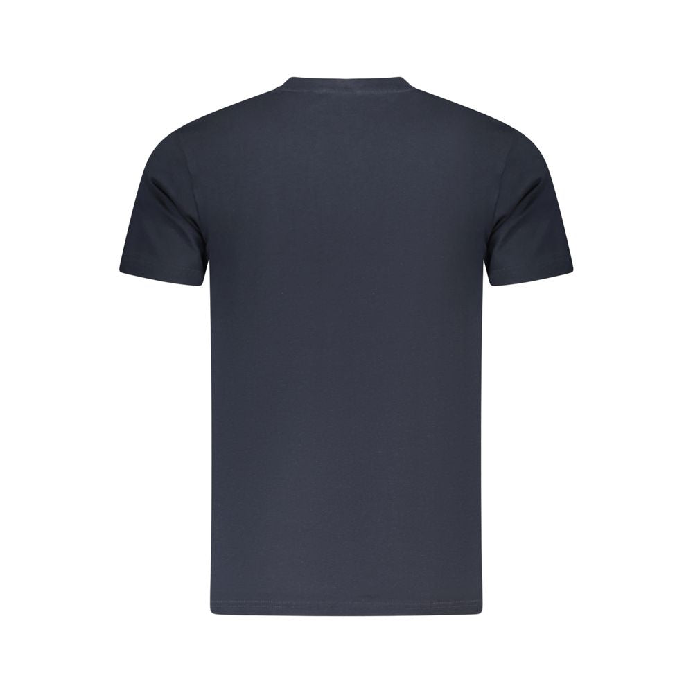 Cavalli Class Blue Cotton Men T-Shirt CA-36665-M