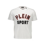 Plein Sport White Cotton Men T-Shirt PL-9607-S
