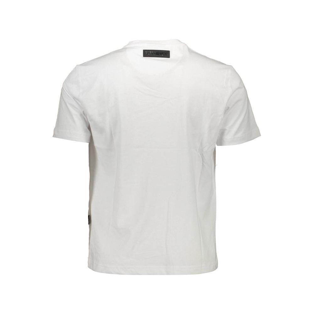 Plein Sport White Cotton Men T-Shirt PL-9607-S