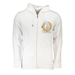 Cavalli Class White Cotton Mens Hooded Sweater CA-26785-S