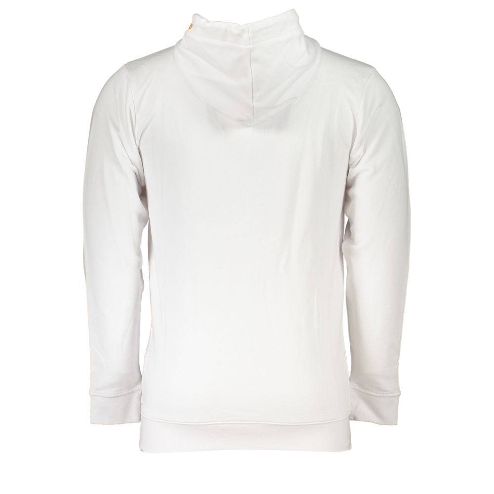 Cavalli Class White Cotton Mens Hooded Sweater CA-26785-S