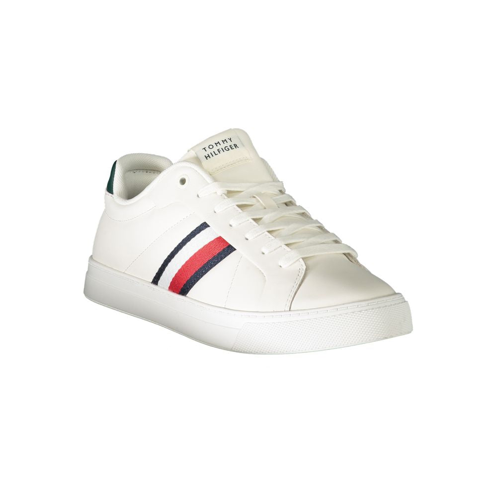 Tommy Hilfiger White Leather Men Sneaker TO-31960-EU44/US11