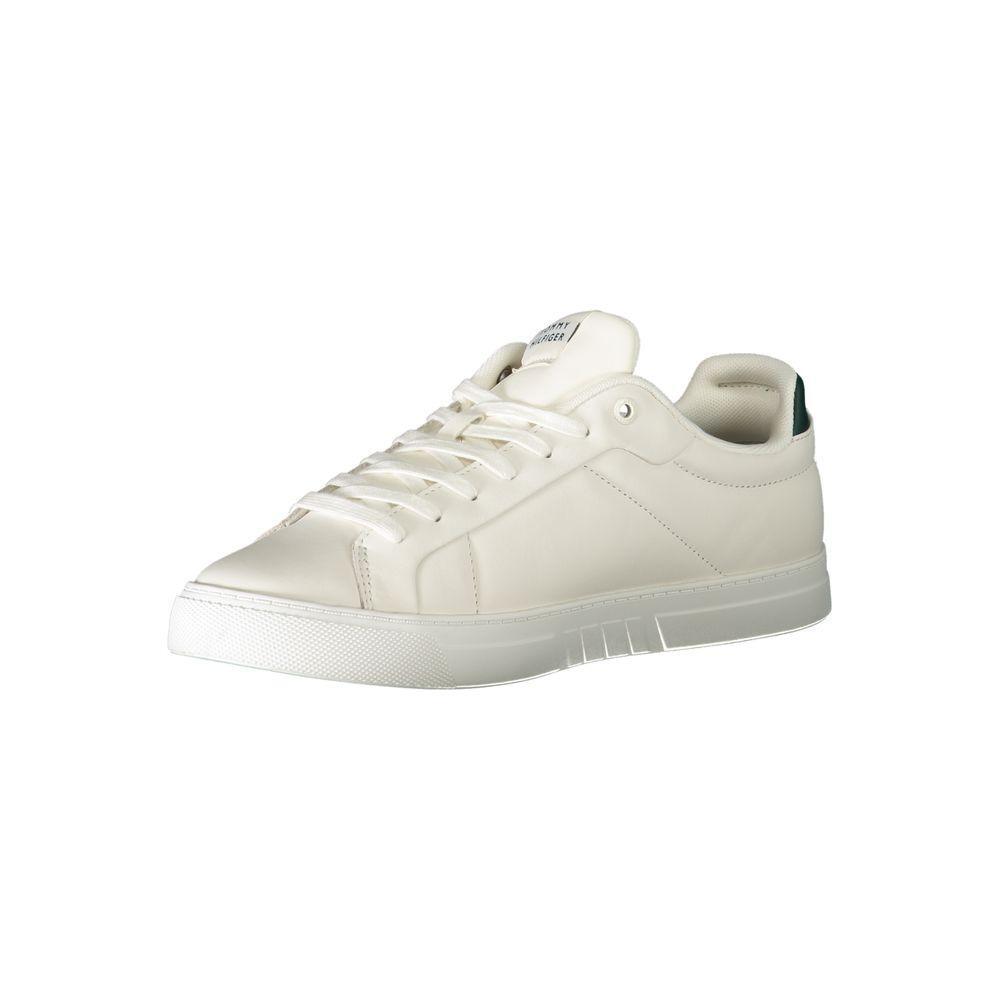 Tommy Hilfiger White Leather Men Sneaker TO-31960-EU44/US11