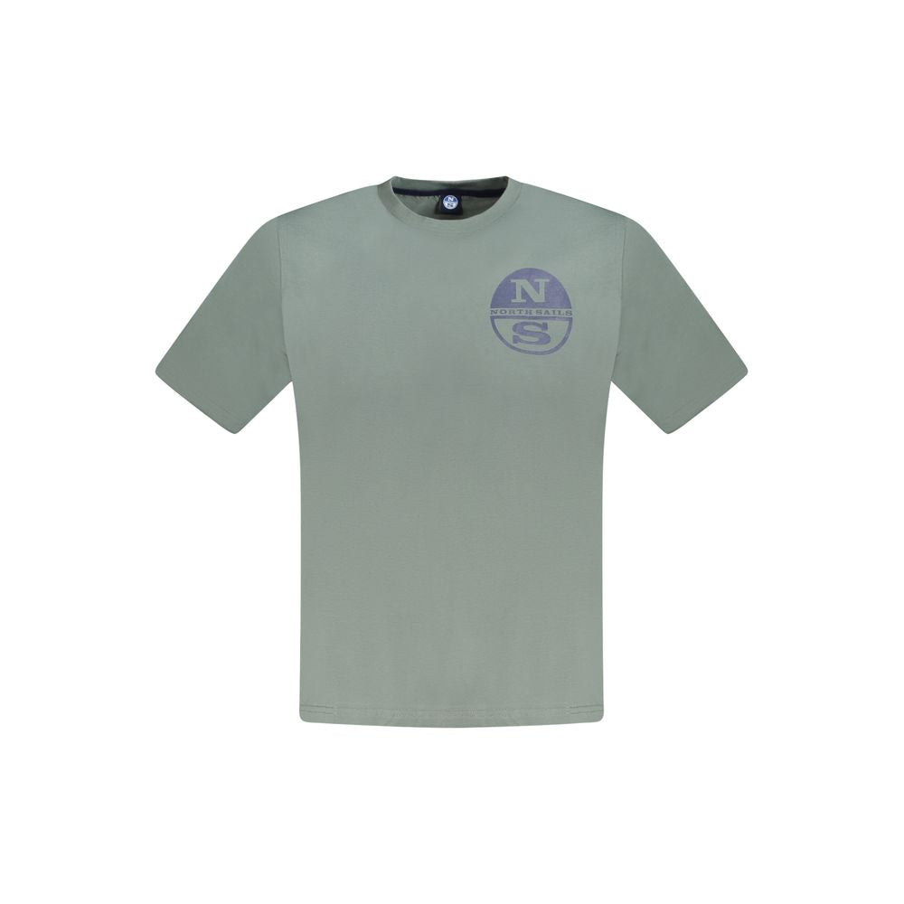 North Sails Green Cotton Men T-Shirt NO-33753-S
