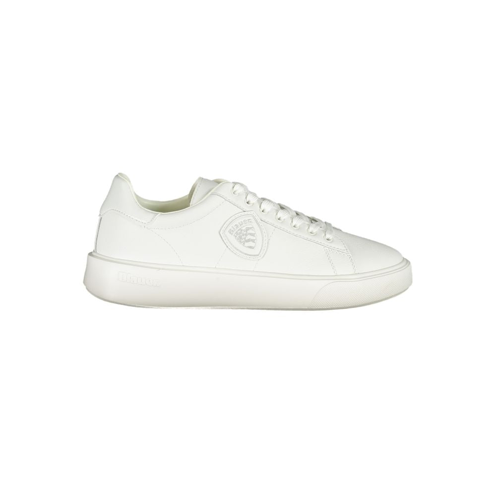 Blauer White Leather Men Sneaker BL-35547-EU44/US11