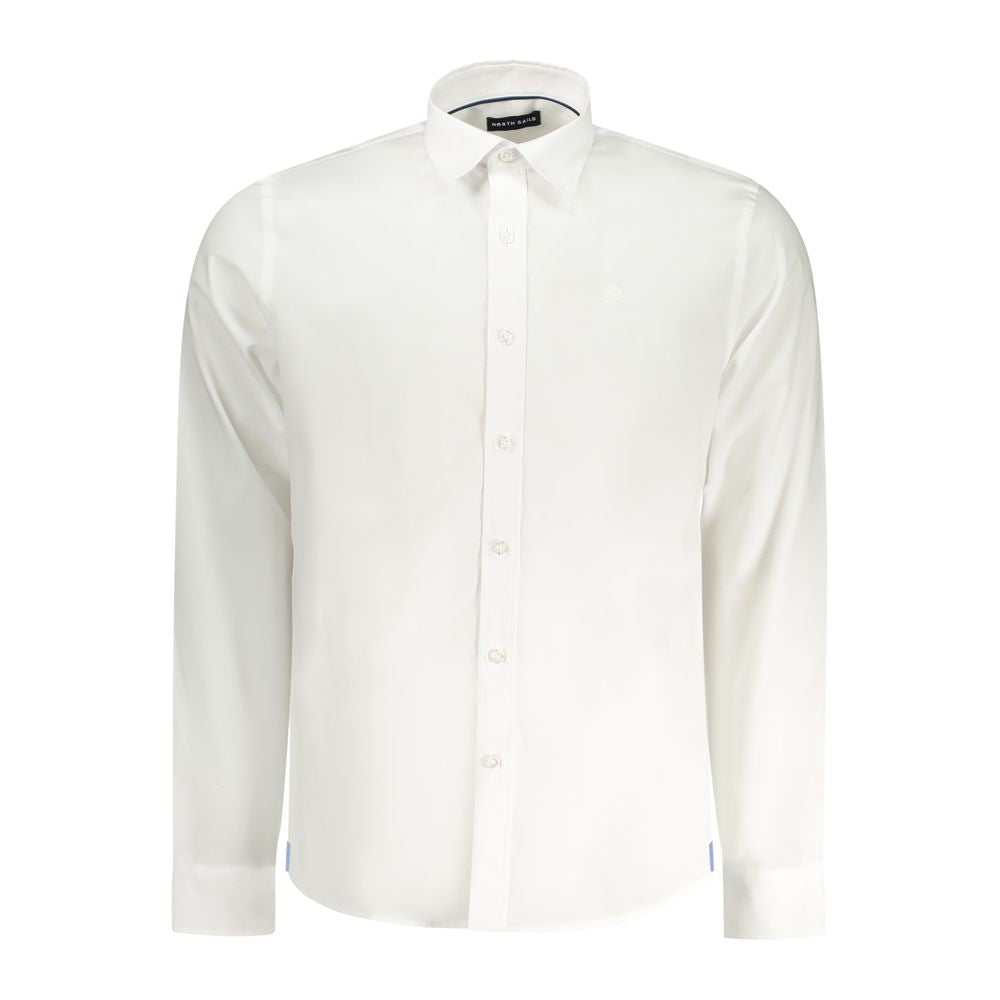 North Sails White Cotton Men Shirt NO-35790-M